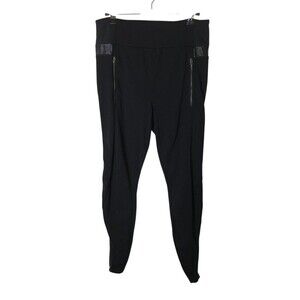 Athleta Pants Women's Size Medium Black Striped Athletic Yoga